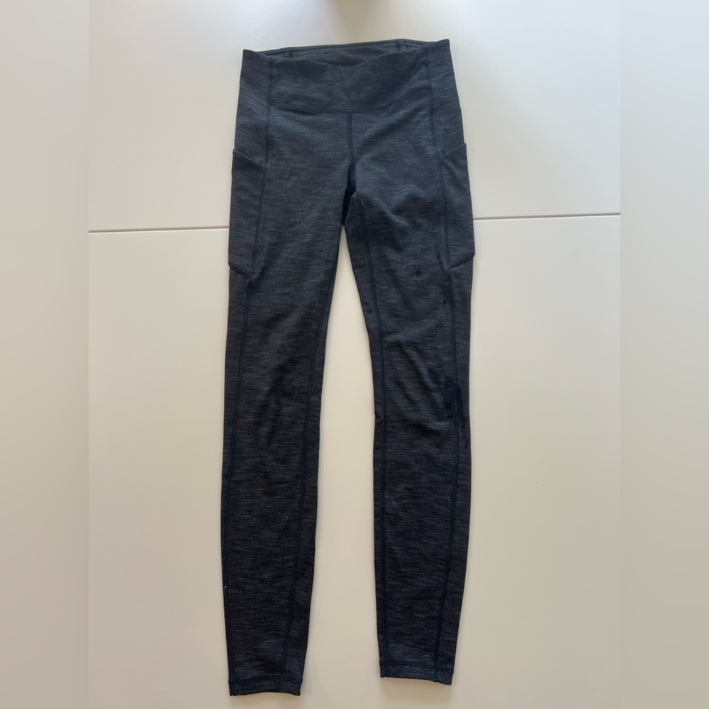 Lulu lemon leggings, gray, size 4